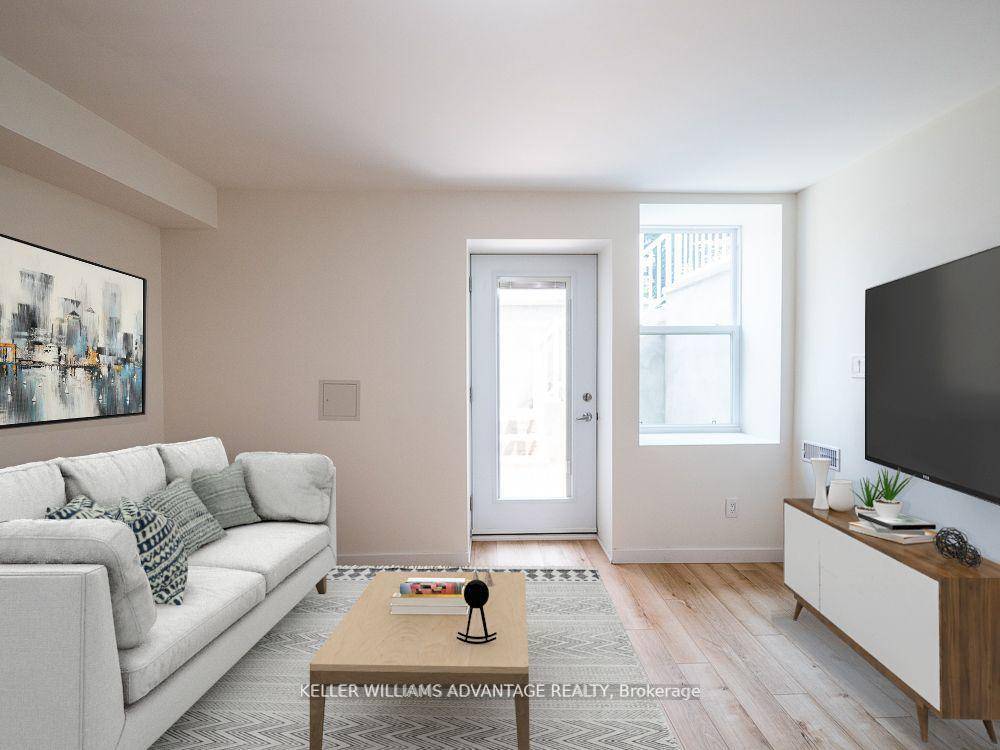 Fully Renovated, Bright Lower Level 2 Bdrm With 8 Ft Ceilings amp ; Walkout To Private Patio.