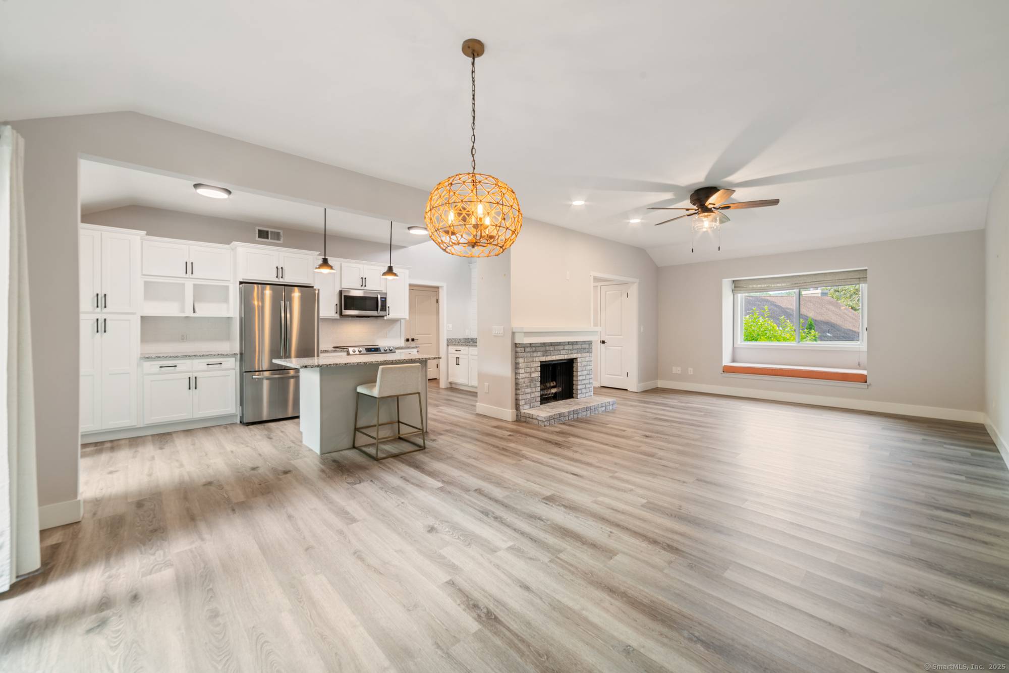 This private end unit Country House Model in Winship Barn has 2 Beds, 2 Full Baths, and 1, 398 square feet of comfortable living.