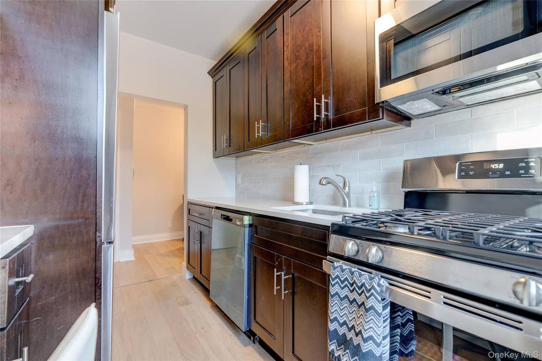 Renovated third floor one bedroom garden apartment on the first floor in Garden Bay Manor.