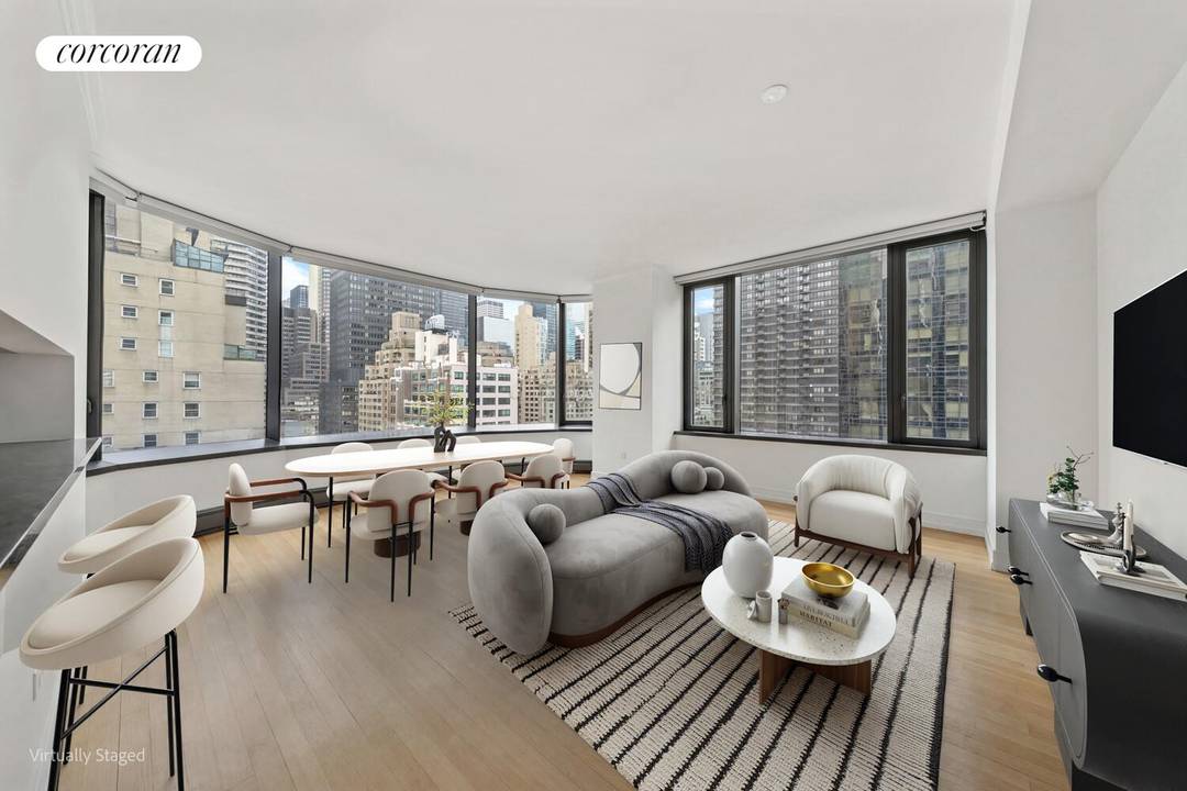 Newly renovated and flooded with natural light, this sophisticated two bedroom, two bathroom condominium at one of Midtown East's most prestigious addresses delivers the rare combination of sweeping city and ...