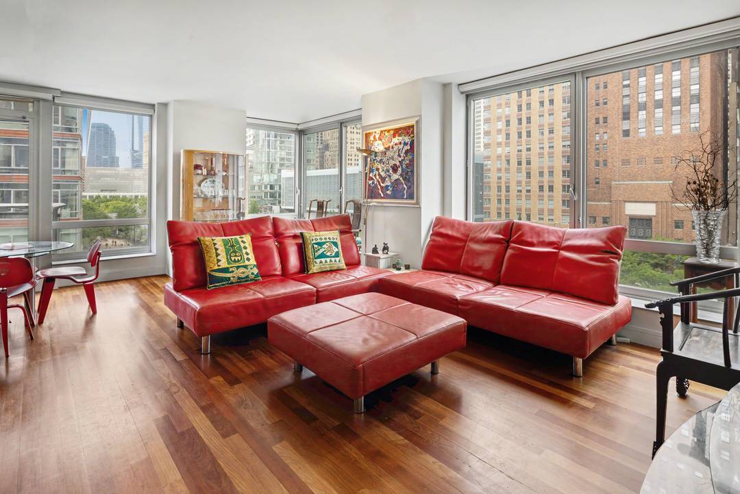 Experience luxury downtown living in this stunning corner 2 bedroom, 2.