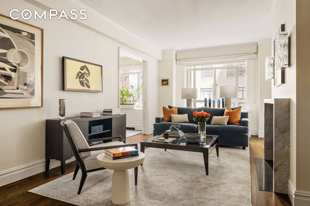 Residence 3A at 25 Central Park West presents a rare opportunity to own a beautifully renovated home at The Century.