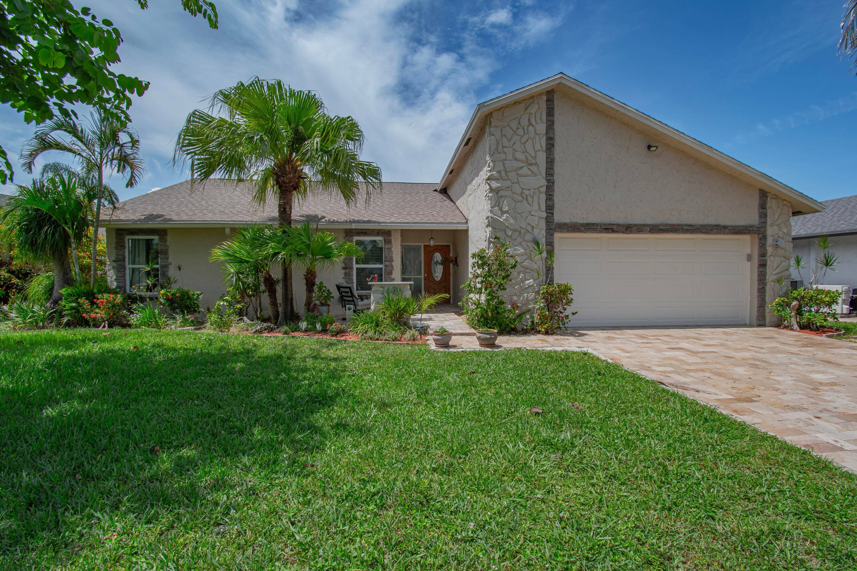 Step inside this beautifully updated 3 bedroom, 2 bath home and discover a bright, open layout with 16 inch tile flooring throughout, smooth ceilings no popcorn, and specialty LED lighting.