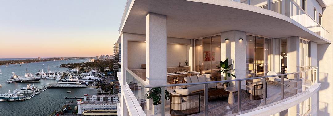 ALBA Palm Beach a collection of 55 luxury residences, ranging from 2 to 4 bedrooms, in a 22 story waterfront boutique building designed by Spina O'Rourke Partners.