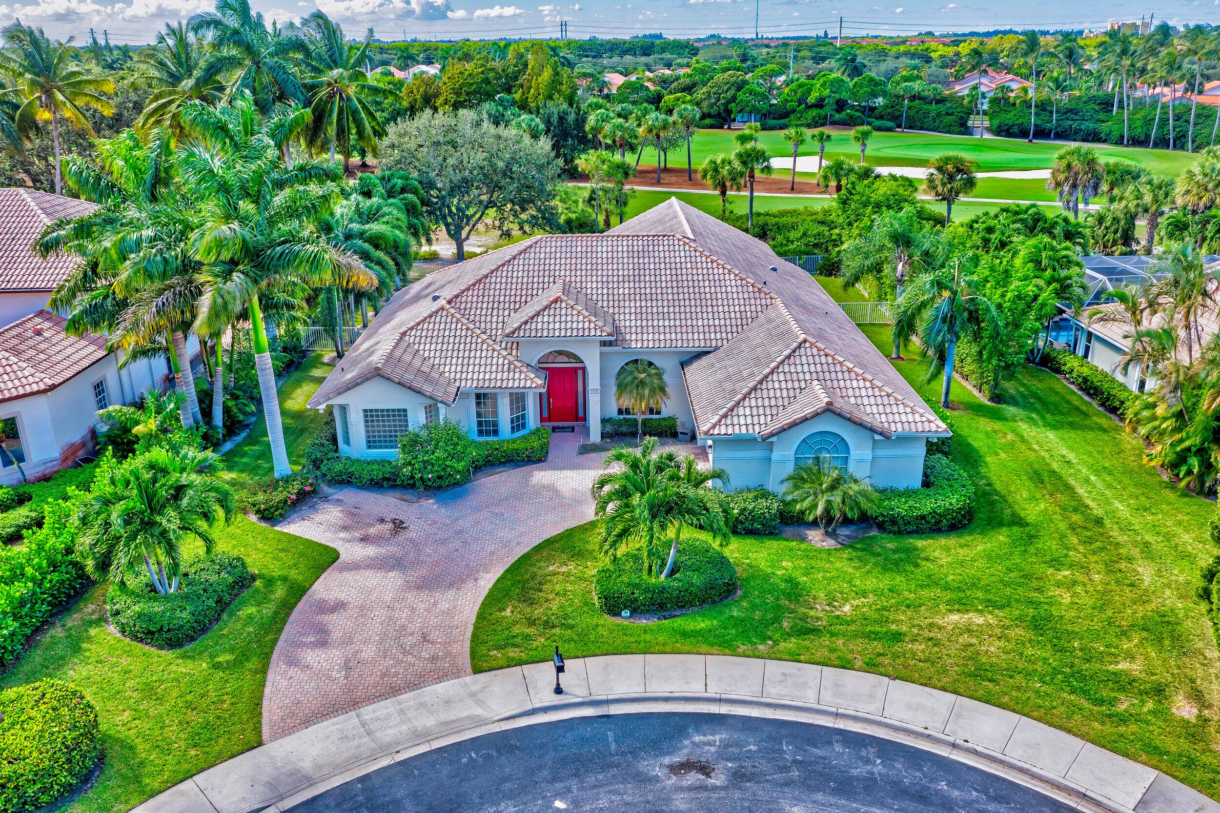 Exceptional pool home privately nestled on the 6th hole of Bear Lakes Country Club Lakes Golf Course !