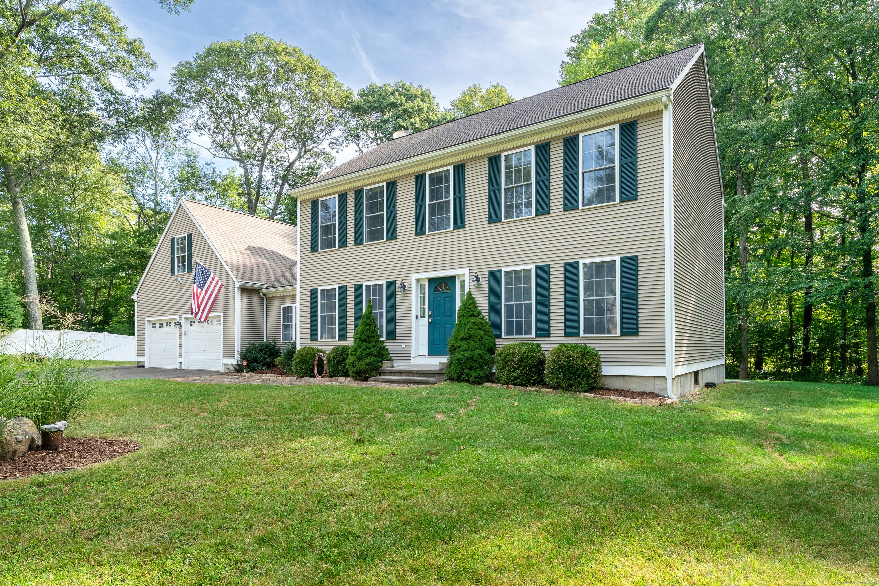Set on a private 4. 48 acre rear lot, this inviting Colonial offers over 2, 300 sq.