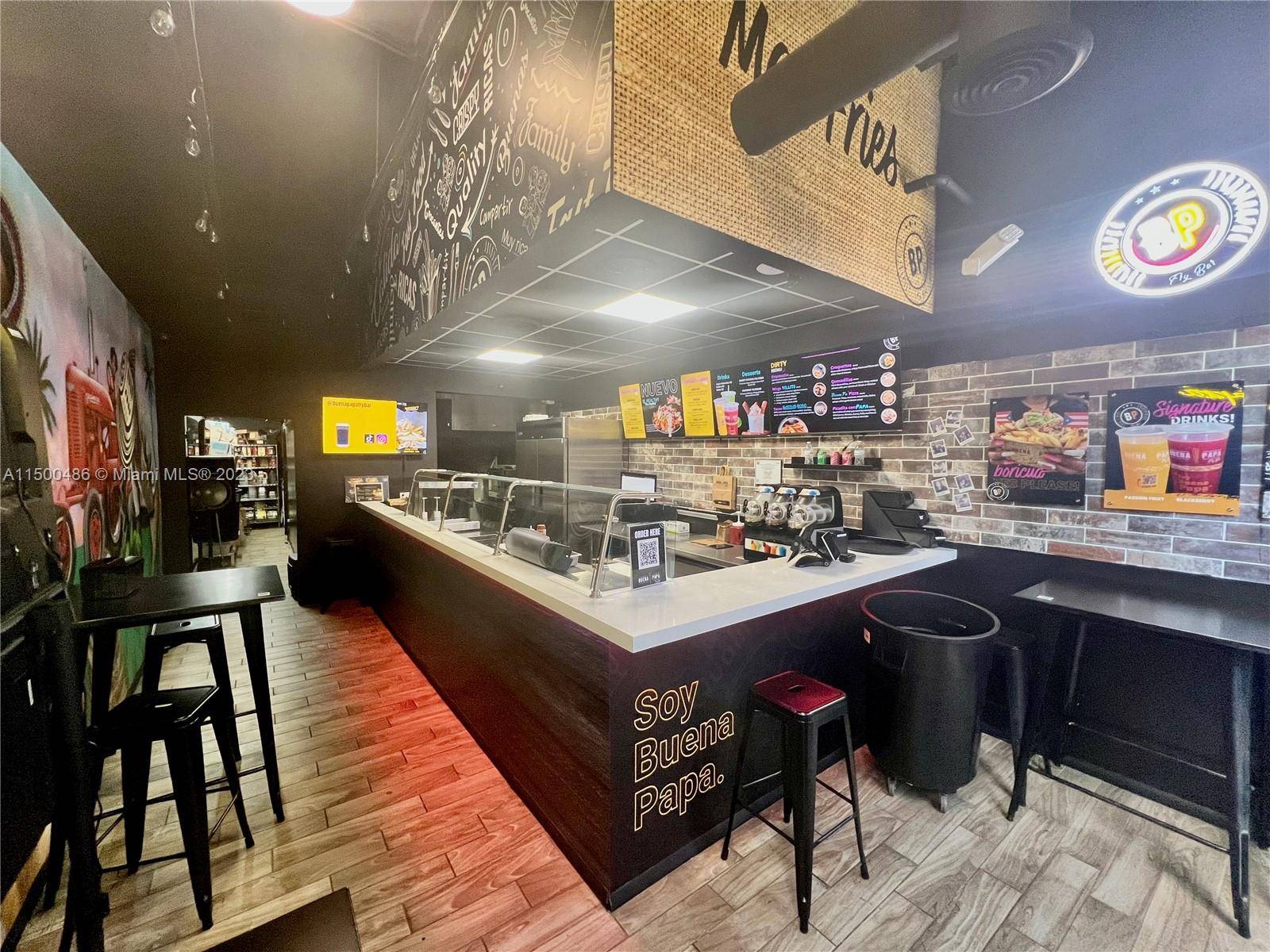 Located in the vibrant Wynwood district of Miami, this 790 sq ft turnkey restaurant, priced at 350, 000, presents a unique and lucrative opportunity for investors or aspiring restaurateurs.