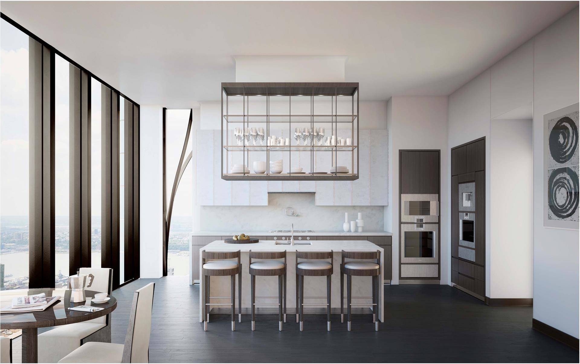This 4, 492 square foot three bedroom with three and a half bathrooms is a beautifully proportioned full floor Tower Residence boasting Central Park and city views.