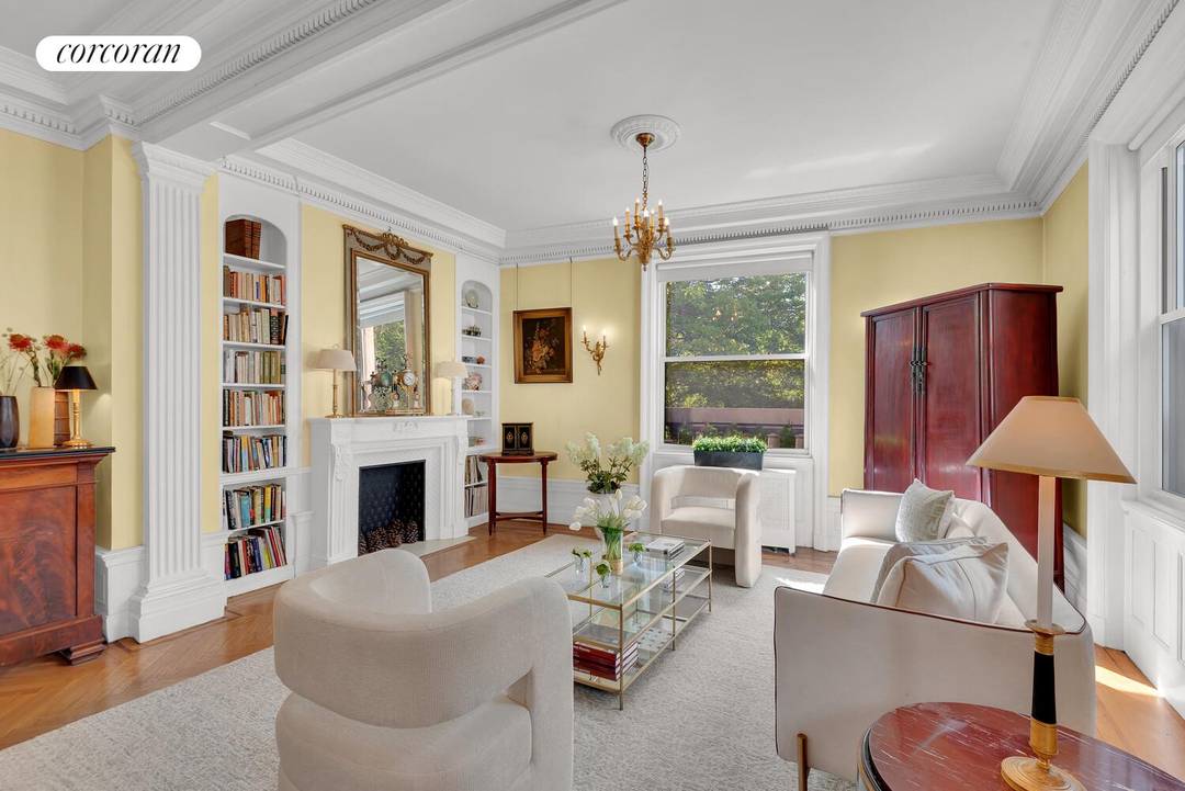 LOCATED ON A HIGH SECOND FLOOR, sharing the landing with only one other residence, Apartment 1B at 258 Riverside Drive is a grand, elegant, and bright corner classic six room ...