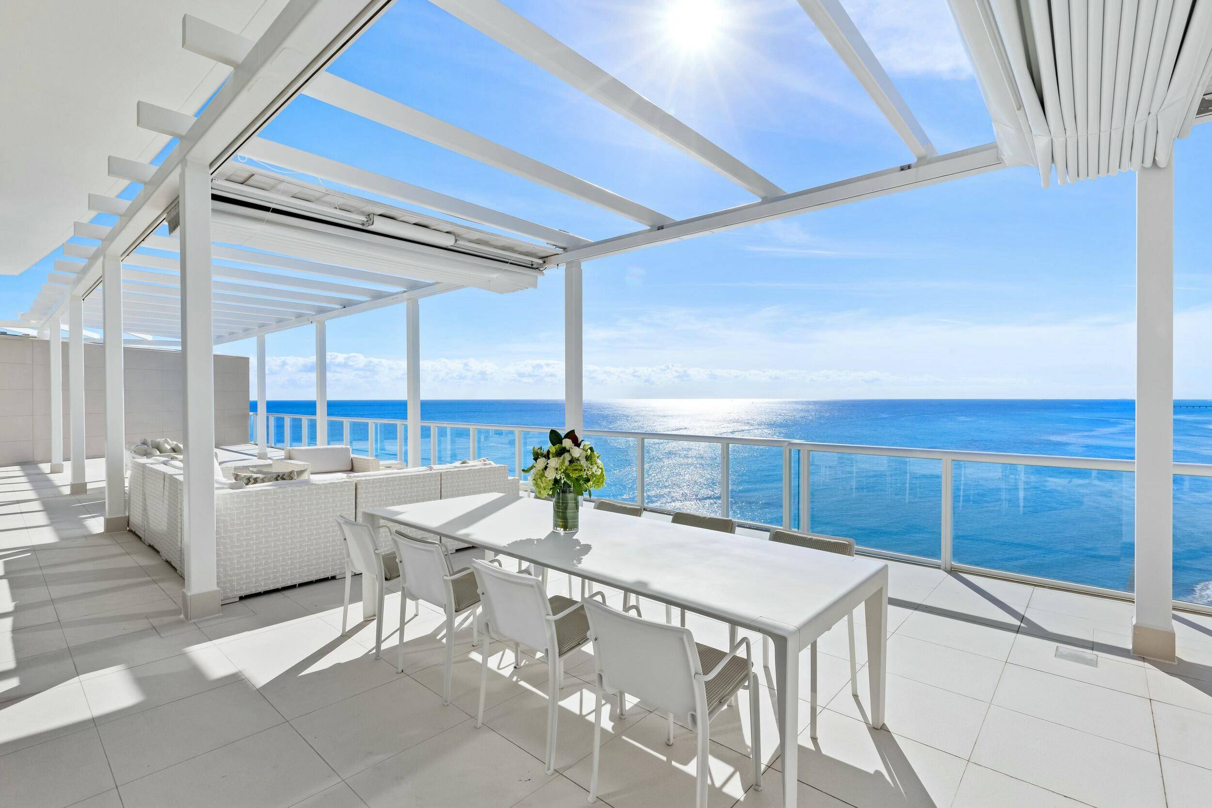 The Sky Penthouse at One Thousand Ocean in Boca Raton is a rare and exceptional residence, blending architectural grandeur with unparalleled luxury.