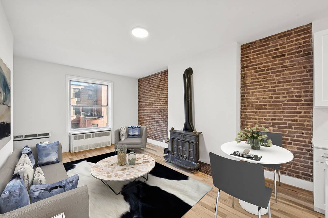 Have it all in this bright and beautiful north facing brownstone sponsor 1BR co op home with NO BOARD APPROVAL required.