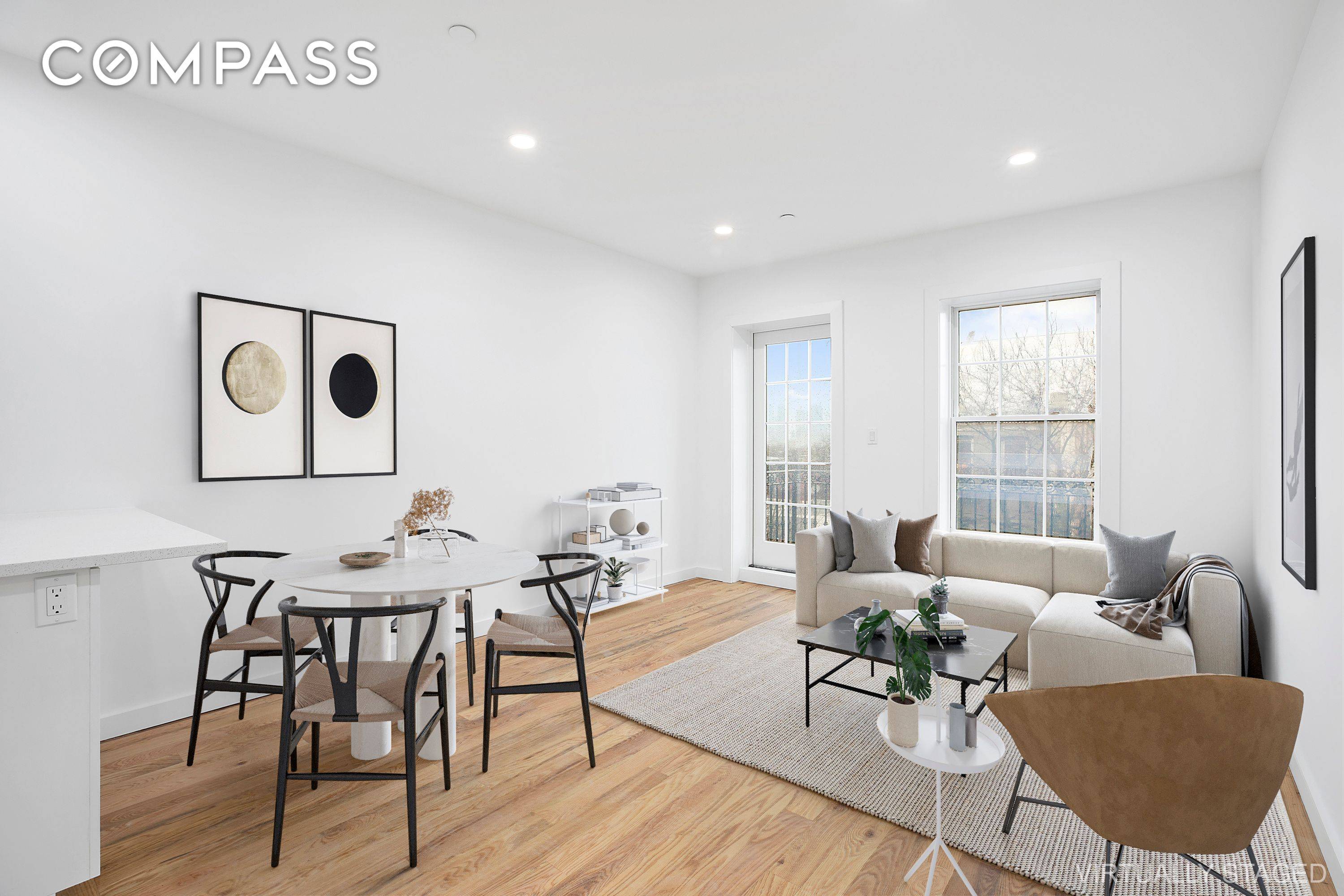 Brand new South facing one bedroom with private balcony and the best views in Park Slope plus separate home office.