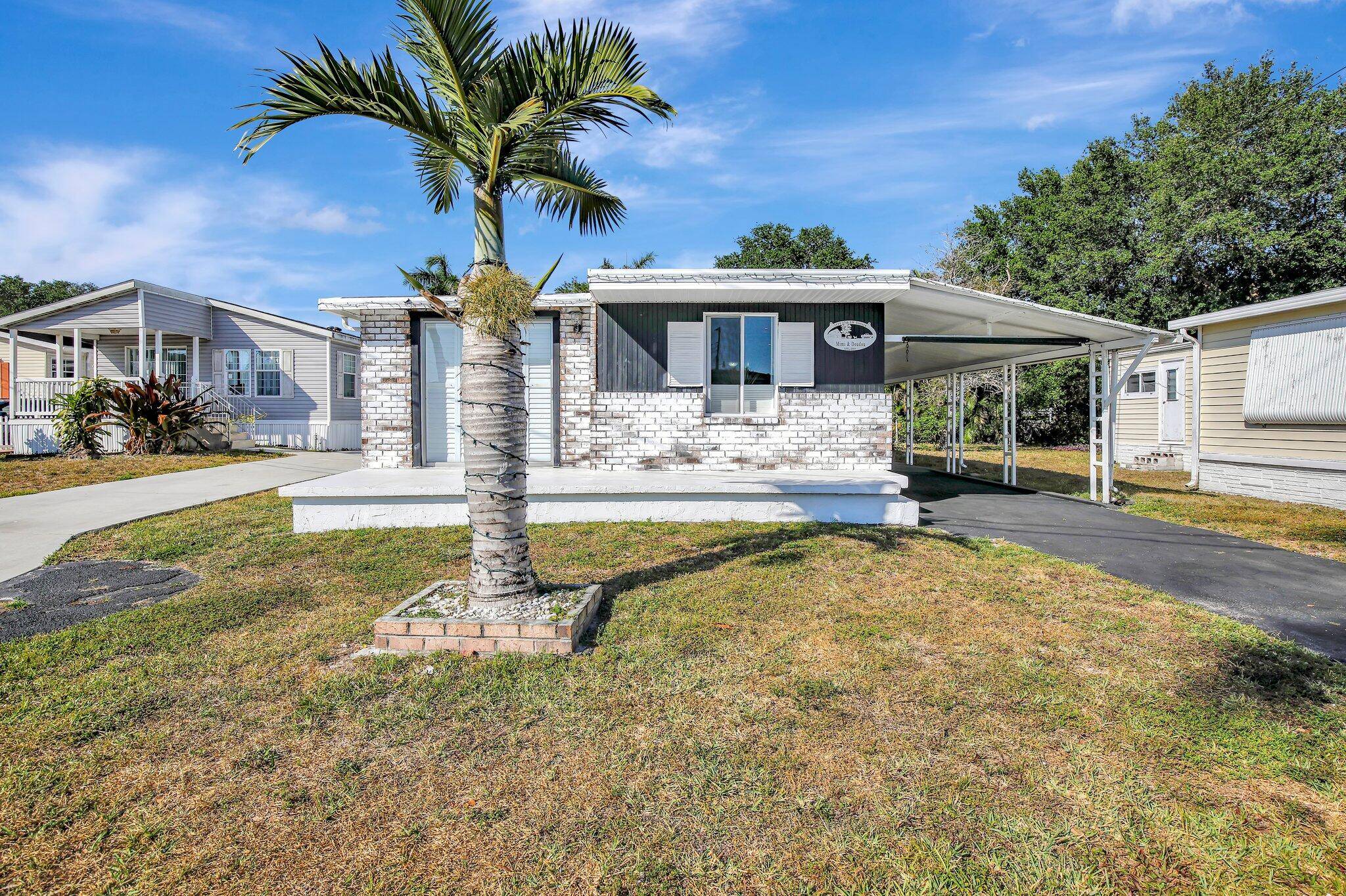 Fully renovated from A to Z This stunning turn key, fully furnished manufactured home is a rare find where YOU OWN THE LAND !