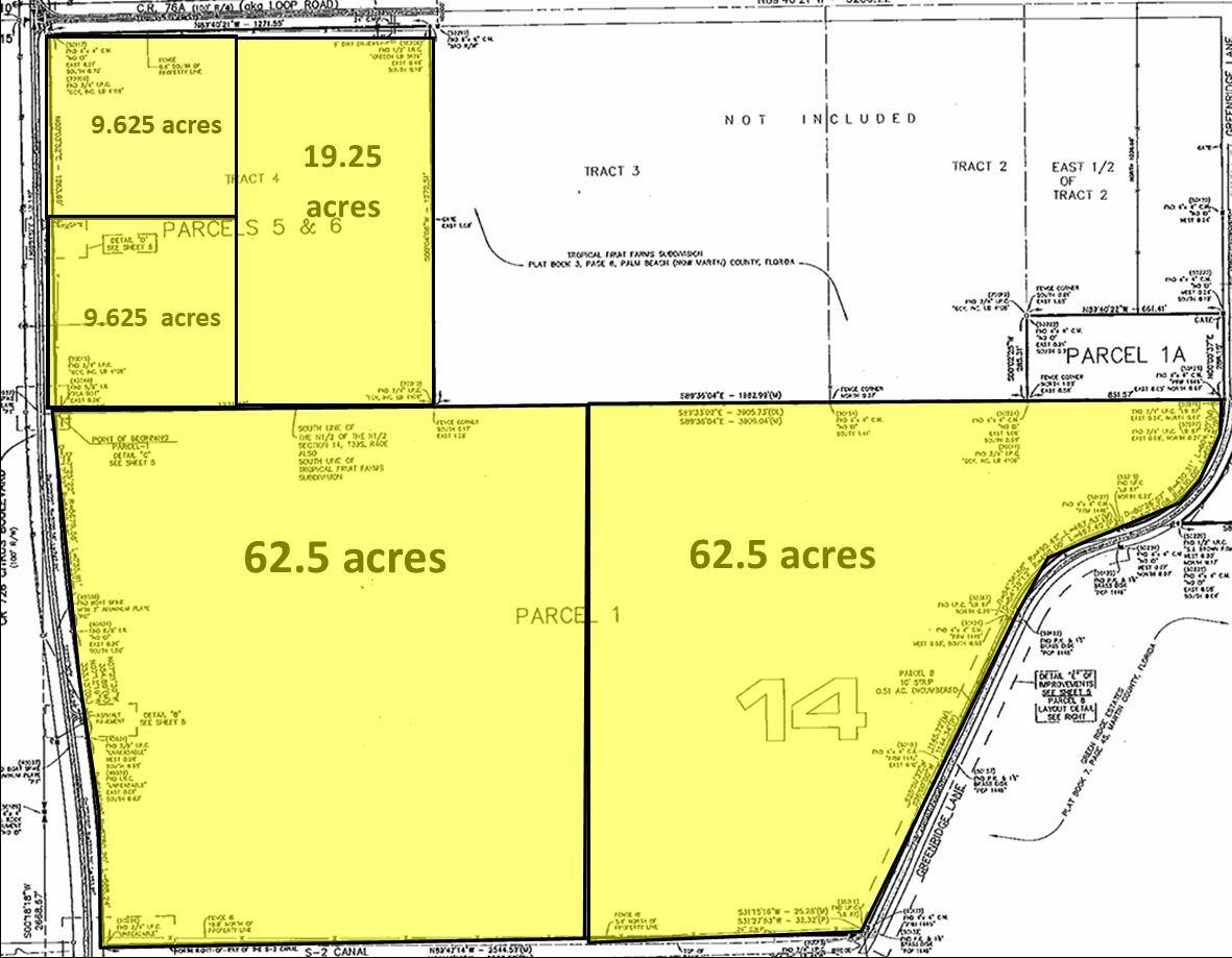 One of Two 9. 6 acre parcels available only 2 miles from the I 95 interchange.