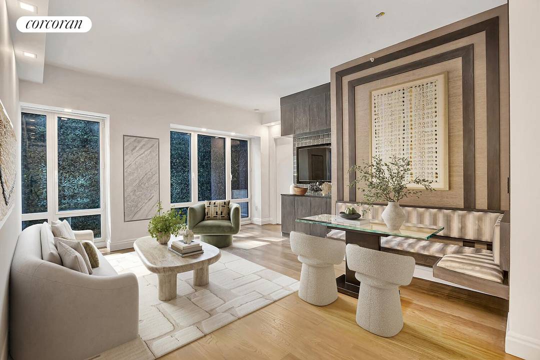 A rare opportunity to create a bespoke four bedroom, four bathroom residence at The Centurion, combining two impeccably designed homes 4E and 4A into a singular, expansive Midtown retreat.