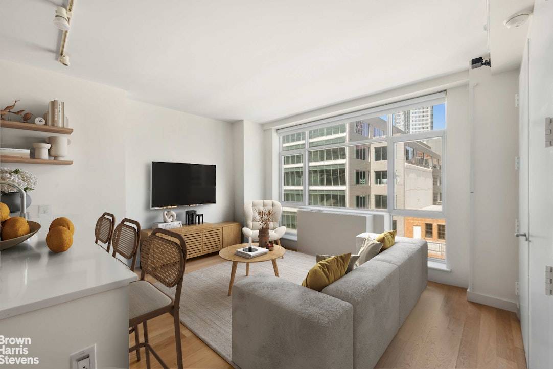 Spectacular high floor turn key one bedroom in convenient and central Downtown Brooklyn location !