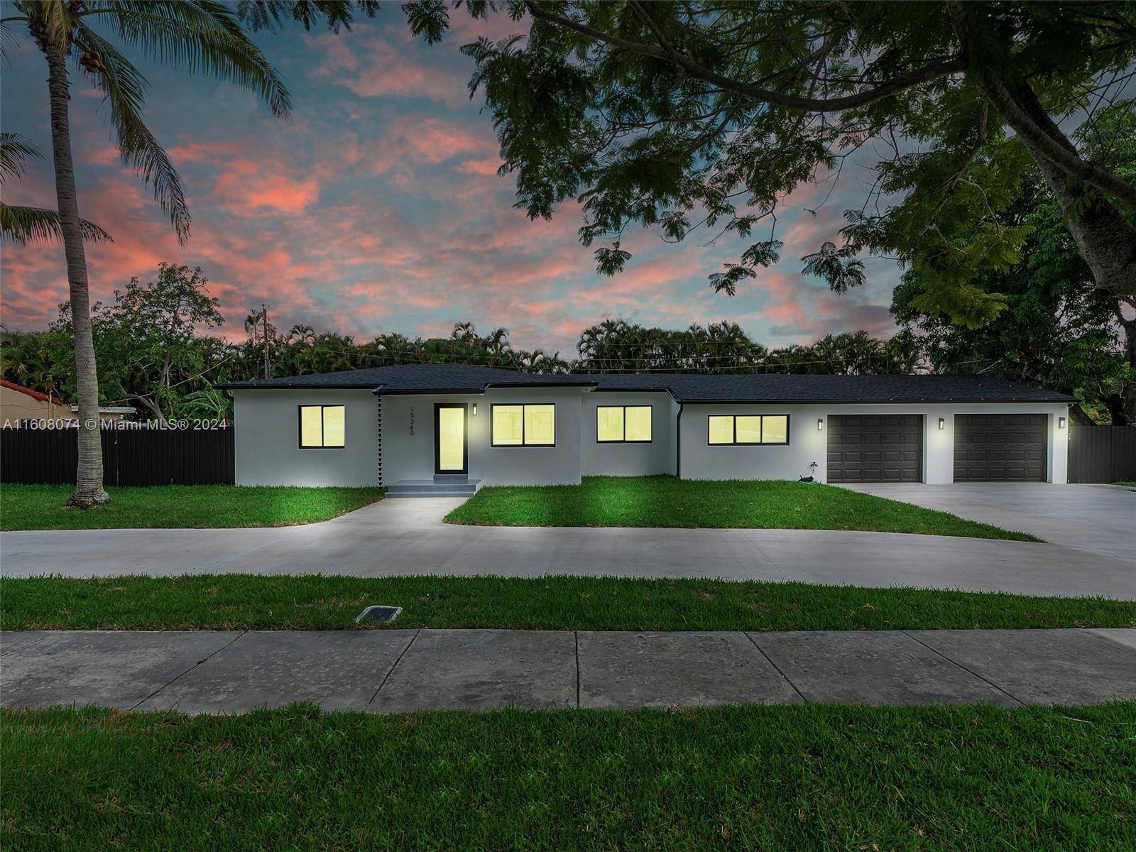 Move in ready gem ! Fully renovated like new construction 3 Beds 2 Baths 2244 Sf modern residence on a large 13, 826 sf desirable corner lot.