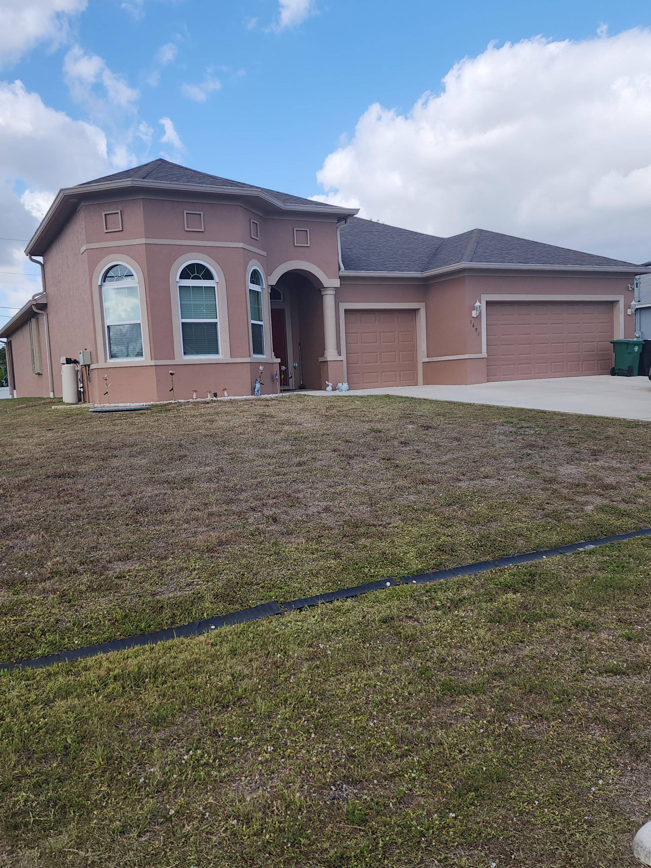 Unique 5 bedrooms, three bathrooms with 3 car garage and over 2, 500 sq ft of living space that's a lot of room to spread out.