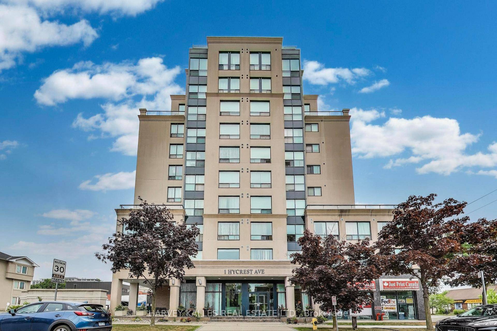 Nestled at the corner of Bayview and Sheppard in Toronto's charming Bayview Village neighbourhood, One Hycrest Avenue is a boutique 10 storey, 69 suite building, completed in 1996.