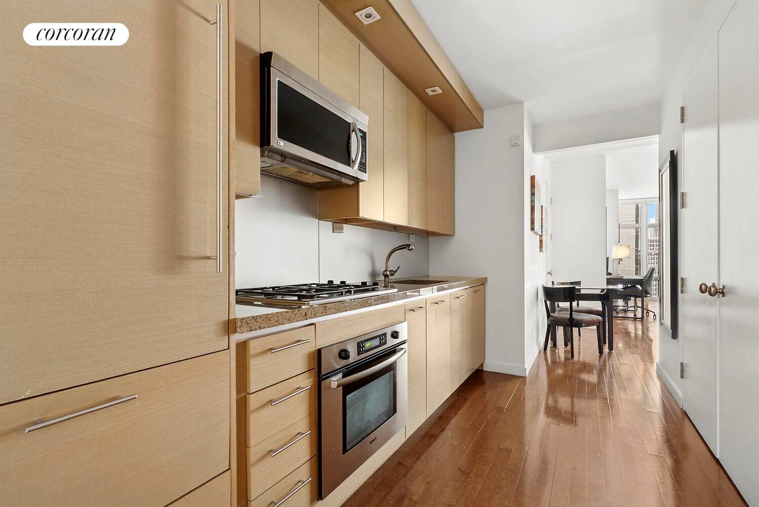 Welcome to Residence 19F at 1600 Broadway A Contemporary Sanctuary in the Heart of Midtown Manhattan Discover the perfect blend of style, comfort, and convenience in this beautifully designed 592 ...