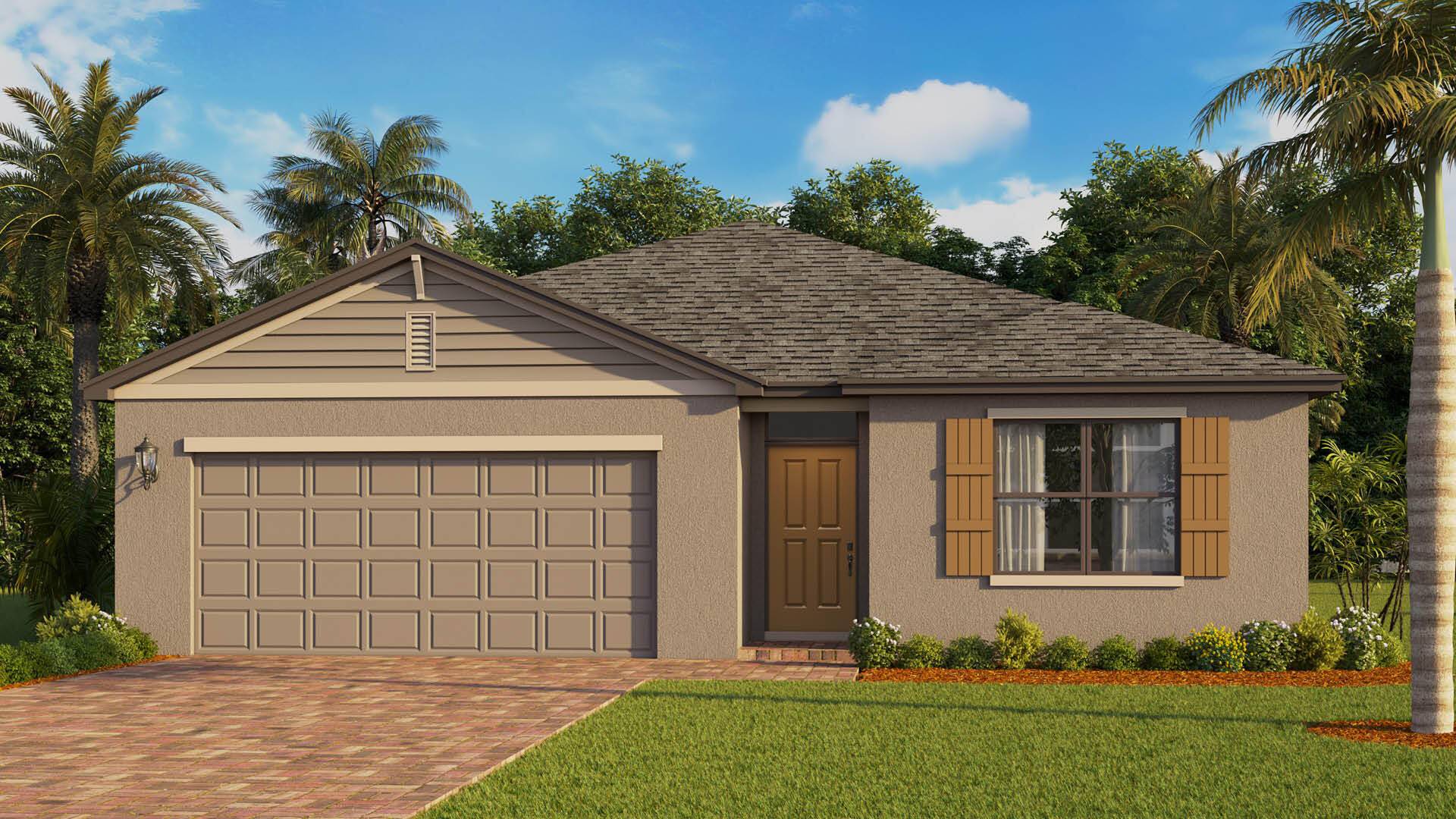 The Cali floorplan at Morningside in Fort Pierce offers 1, 828 sq.