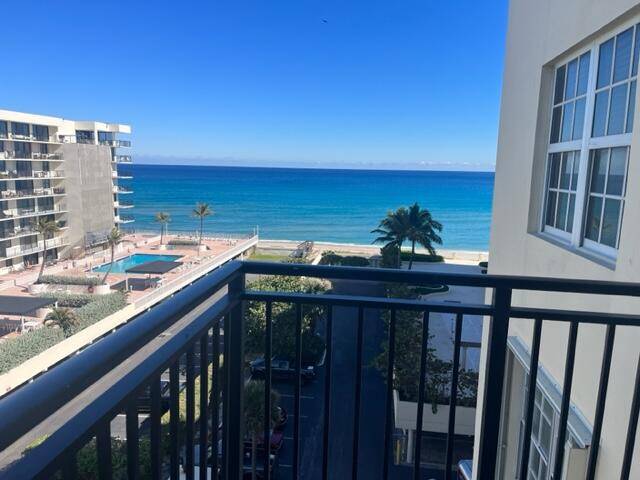 PALM BEACH Direct oceanfront 2 bedroom furnished unit for rent with outstanding ocean and intracoastal views.