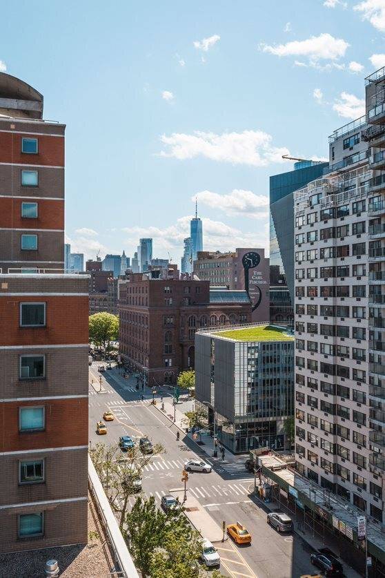 Stunning 2 bedroom, 1 bath residence featuring stainless steel appliances, in unit washer dryer, marble bathrooms, spacious closets, and a private terrace with open southfacing views.