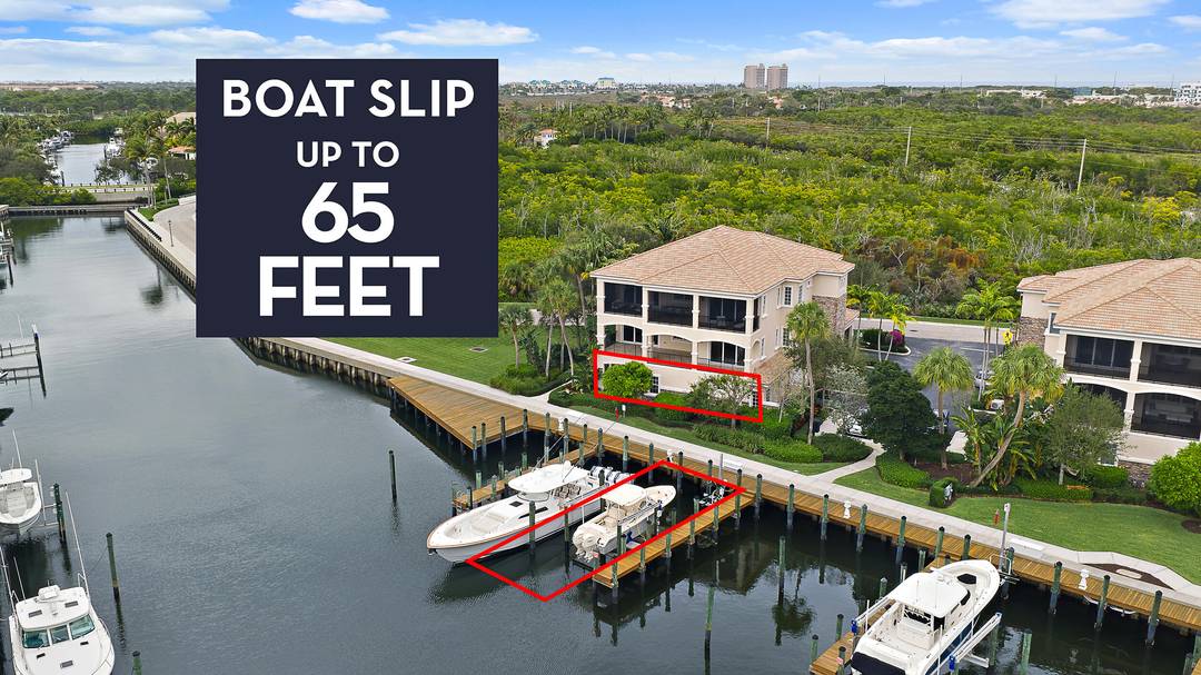 Imagine walking out your door and onto your boat, with a private dock for up to a 65 foot boat directly outside this first floor waterfront home.