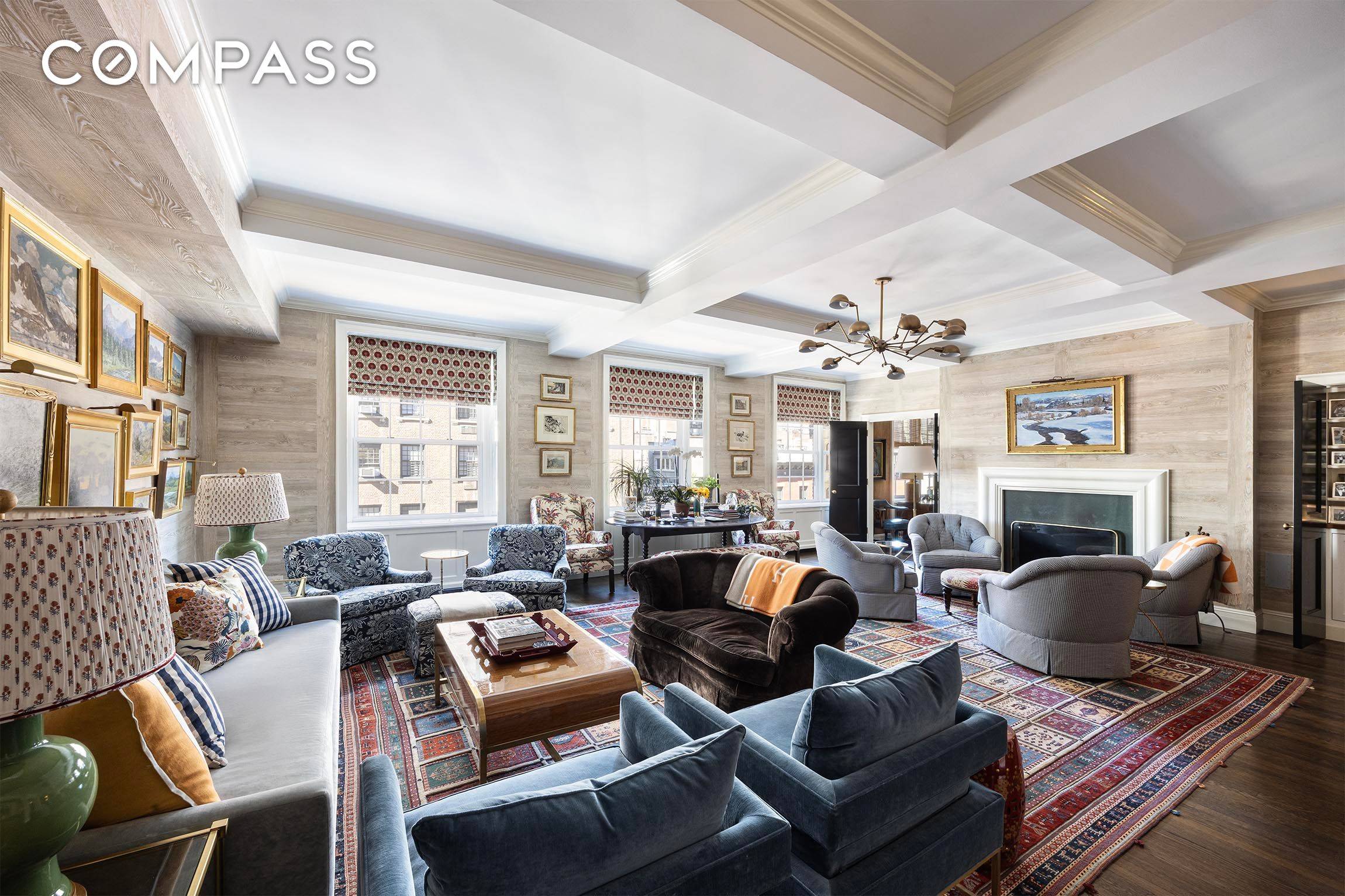 No detail was overlooked in creating this magnificent and meticulously designed prewar home.