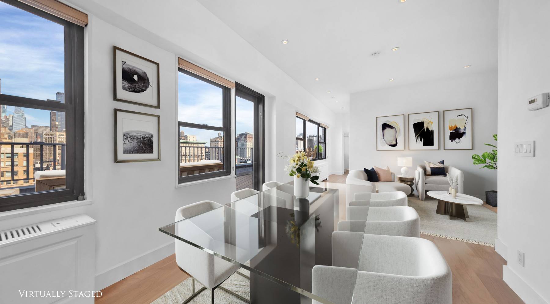 Fall in love with the exceptional allure of this loft style penthouse, featuring a private outdoor terrace spanning nearly 300 square feet.