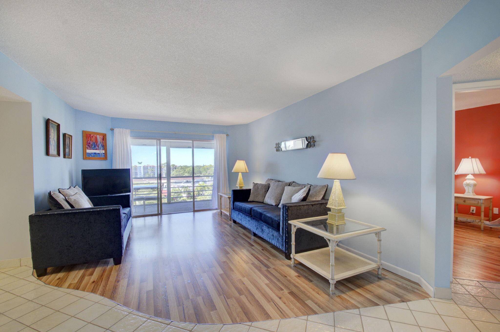Welcome home ! An incredible opportunity bursting with potential in this bright fun colorful 2 BR, 2BA, has amazing views from the 24' screened patio from kitchen, living room and ...