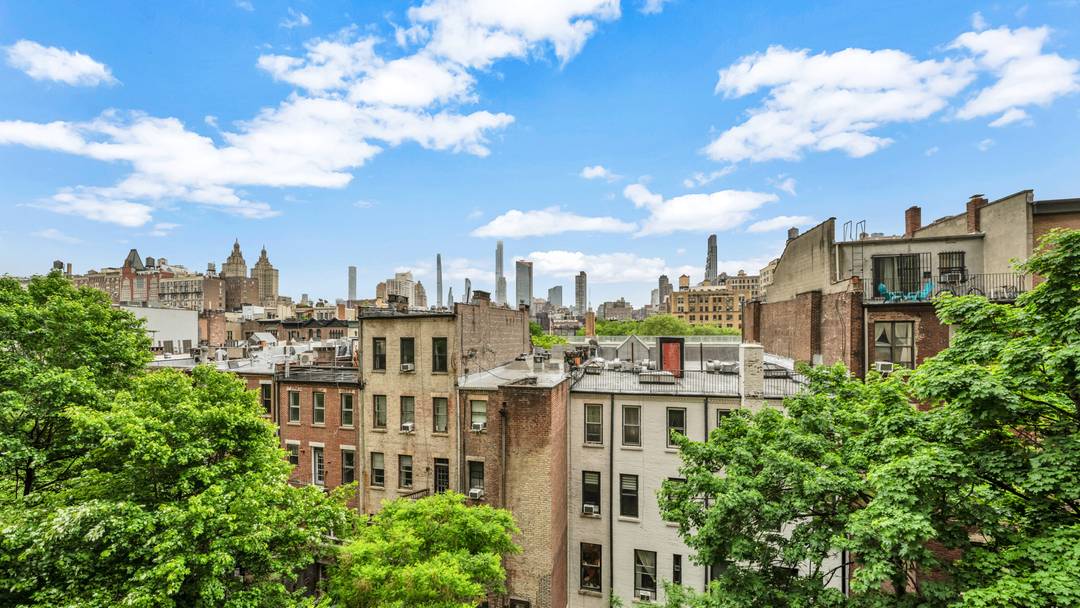 Bring your contractor and imagination to this easy three bedroom, three bath on a prime Upper Westside block.
