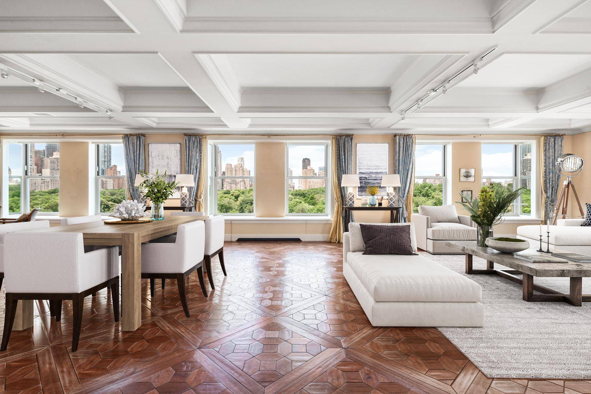 Full Floor Fifth Avenue Condominium with Panoramic Park and Skyline Views Now Available and a Unique Offering.