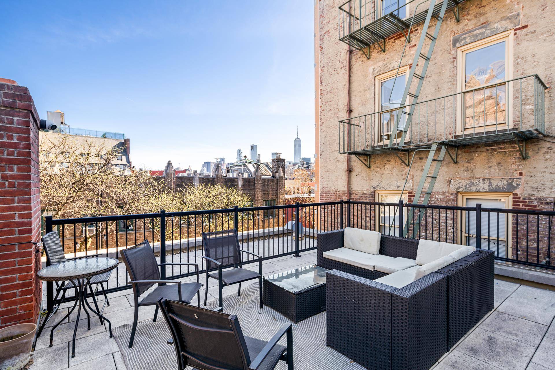 This Townhouse 1 bedroom one bath Floor thru Penthouse is located in the heart of the West Village.