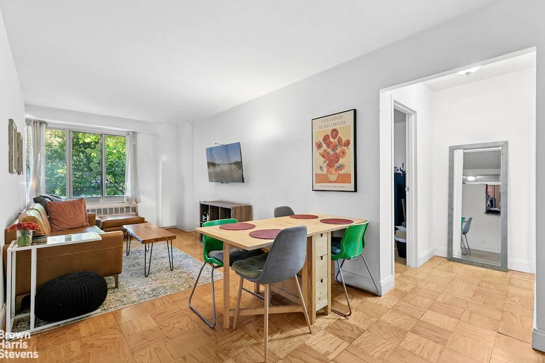 With Central Park as your back yard, tucked amid gardens and light, this beautifully updated two bedroom condo feels like a serene escape at the heart of the city.