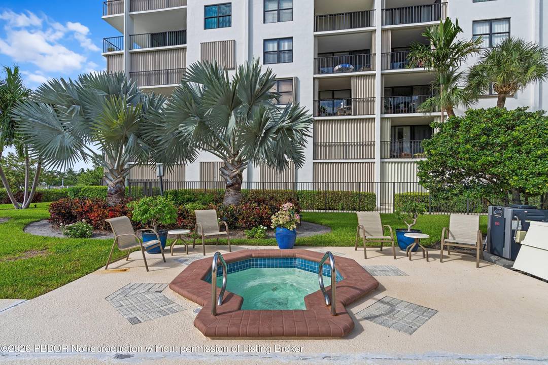 Sunny 2 bedroom 2 bath with Intracoastal views from living room and primary bedroom.