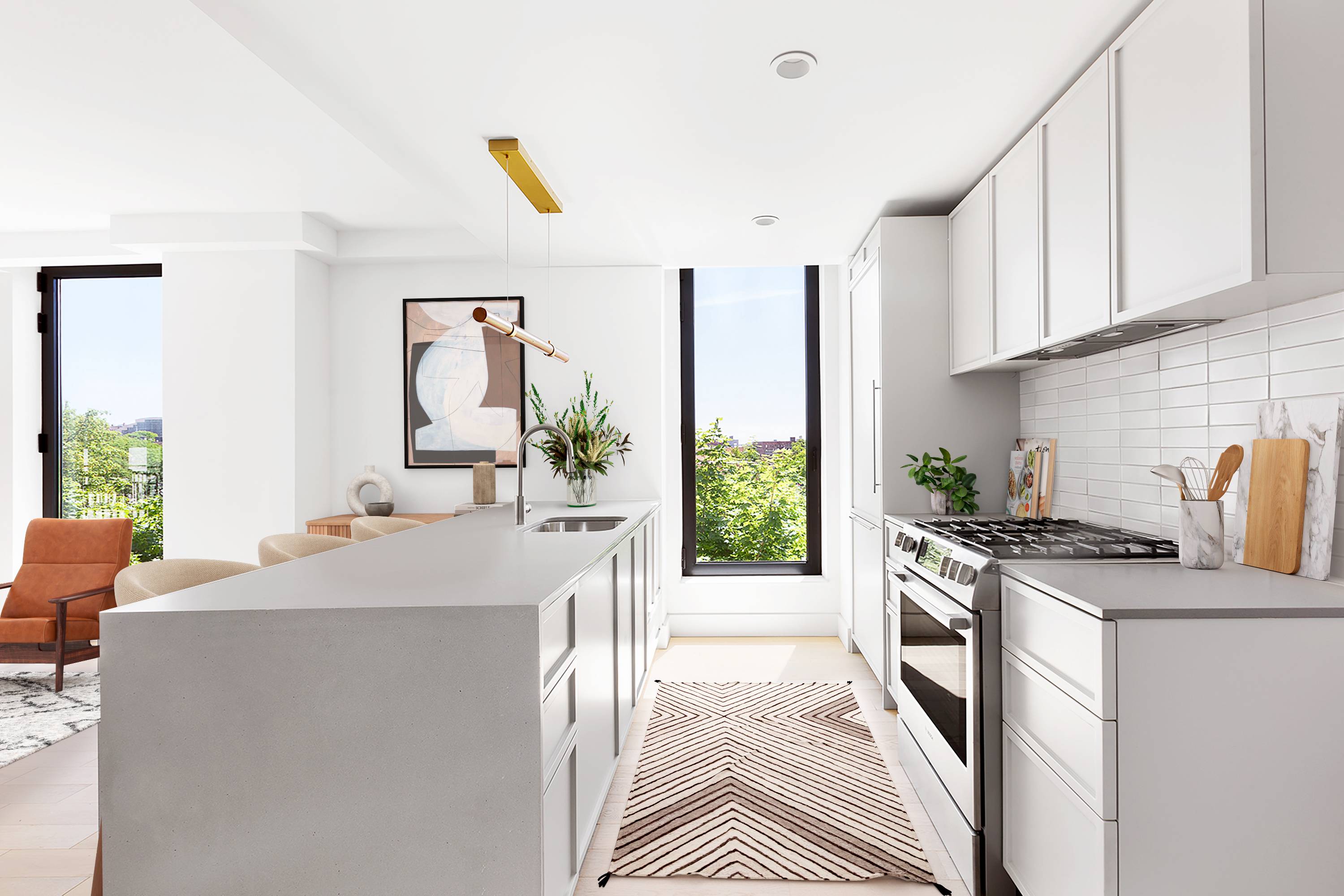 Immediate Occupancy Crown Heights First full service Condominium Enjoy the sun and sky from this beautiful south, east, and north facing unit.