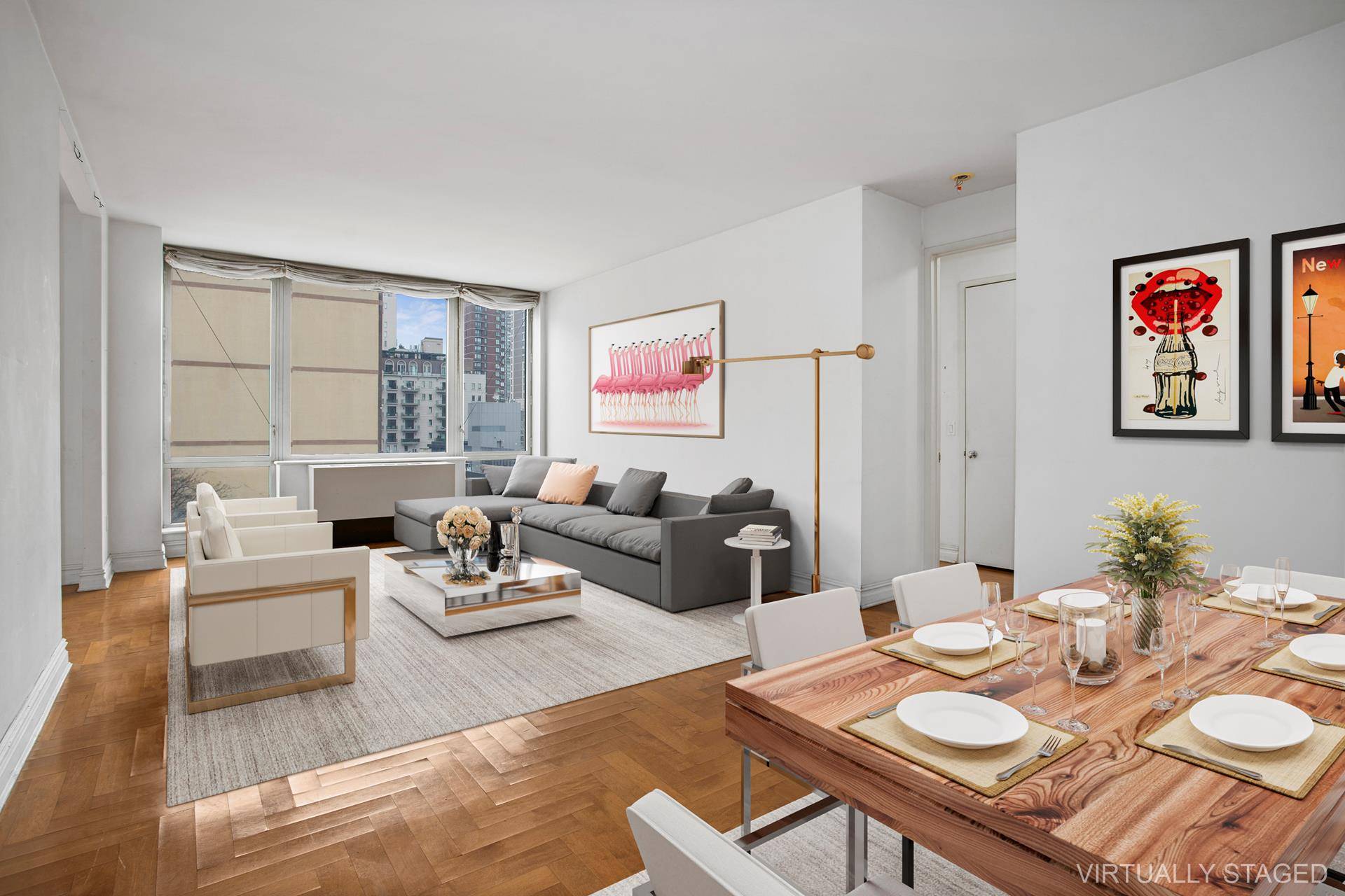 Discover Luxury Living at the Bridge Tower Condominium Step into this expansive 1, 108 square foot convertible 2 bedroom, 1.