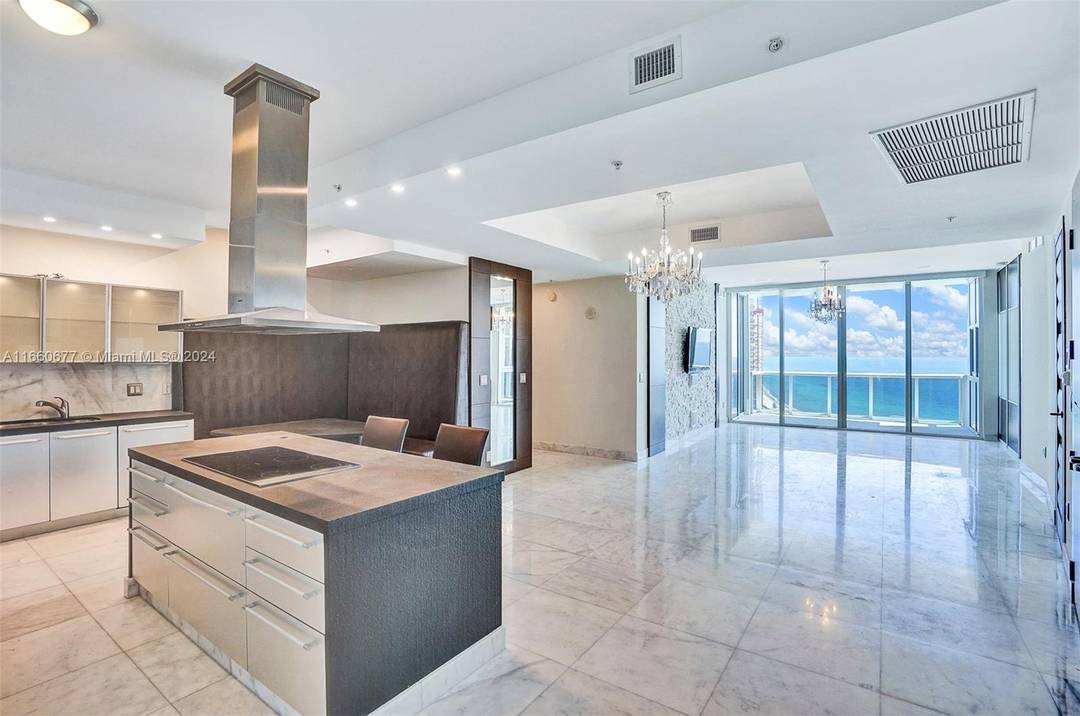 Beautiful spacious 3 bdrs, 3, 5 bath with amazing direct ocean views in the heart of Sunny Isles Beach.