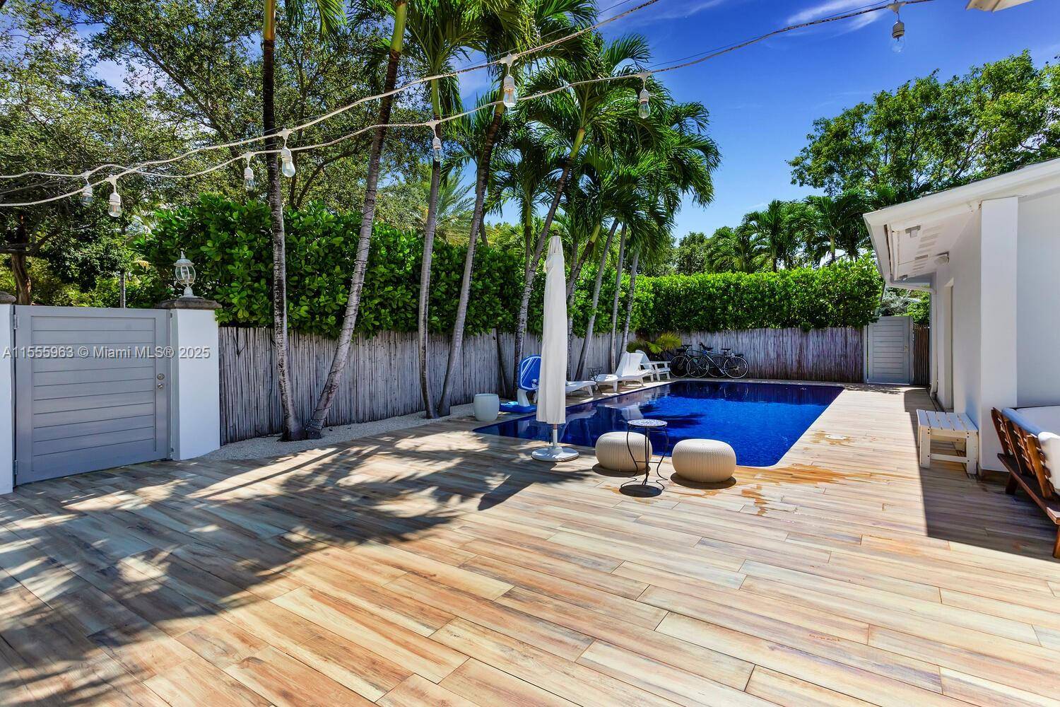 Desirable corner property in Key Biscayne.