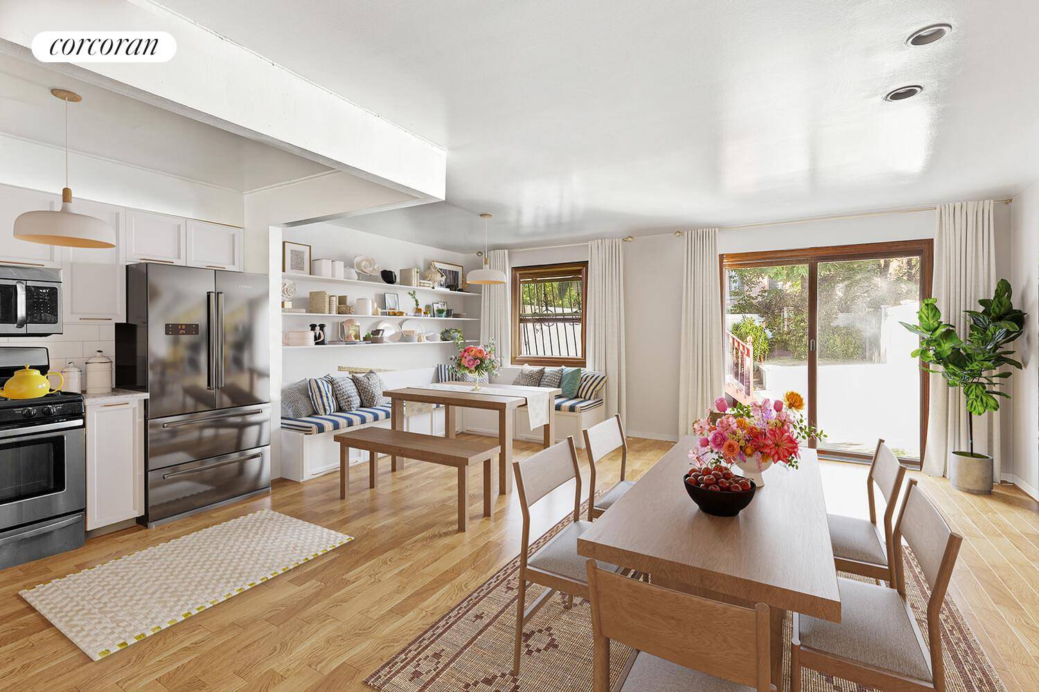 Opportunity Awaits at 929 Gates Avenue Two Family Townhouse with Parking ; Incredible Potential in Prime Brooklyn Bring your vision and creativity to this spacious two family townhouse at 929 ...