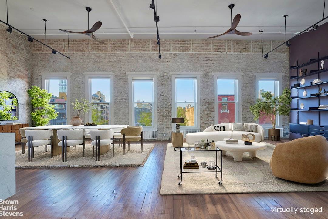 The feel of your dream Soho loft in absolutely prime Williamsburg.