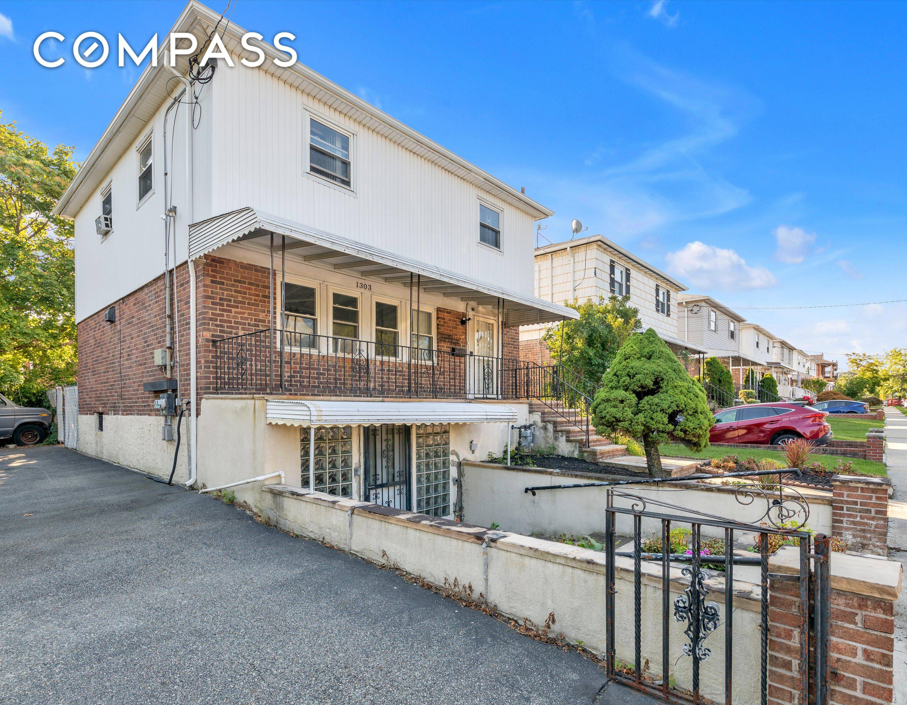 Bright and sunny corner lot colonial very conveniently located within Bay Terrace.