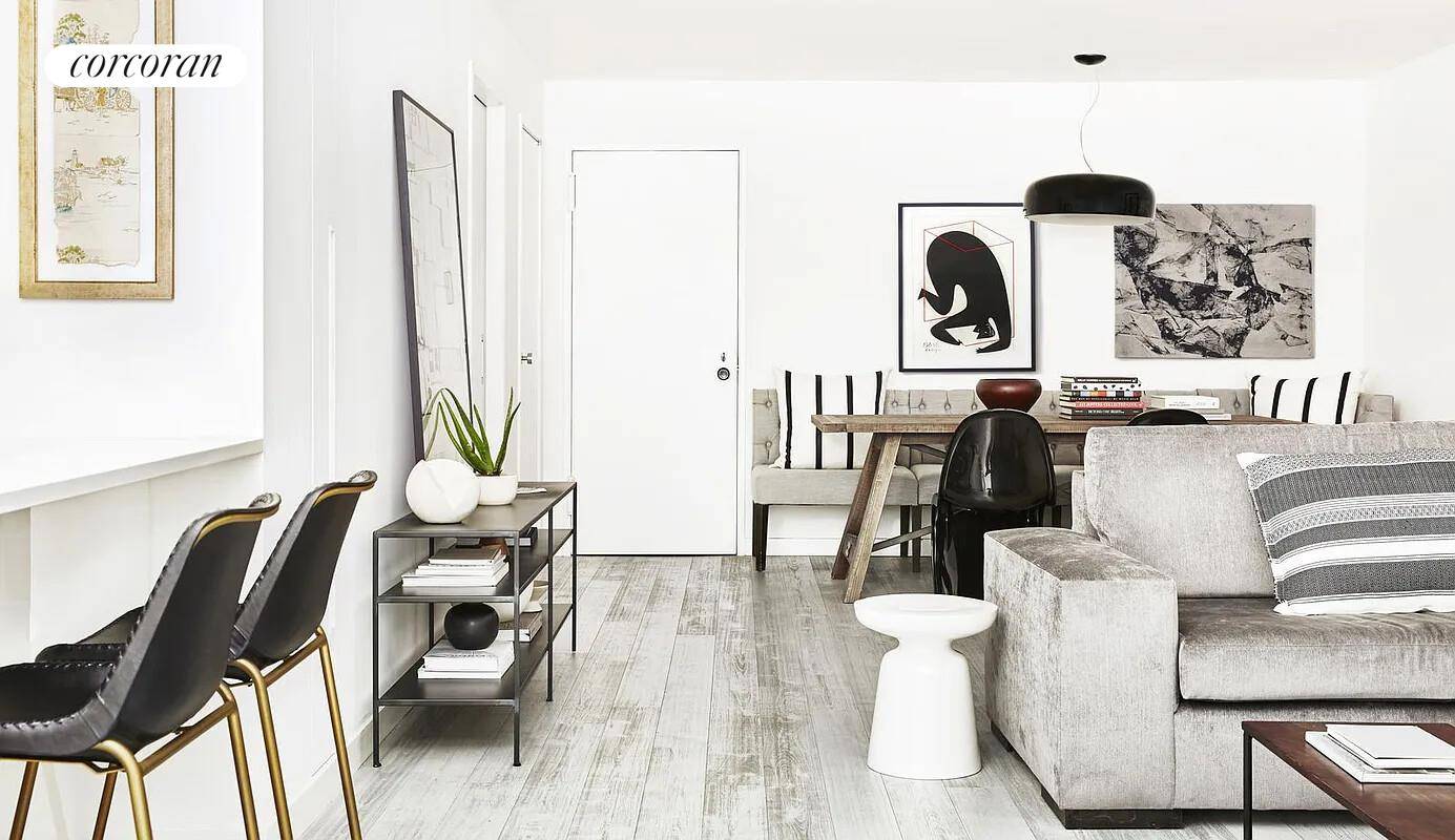Welcome to this oversized and bright, gut renovated one bedroom home with home office at the highly sought after Stewart House in Greenwich Village !