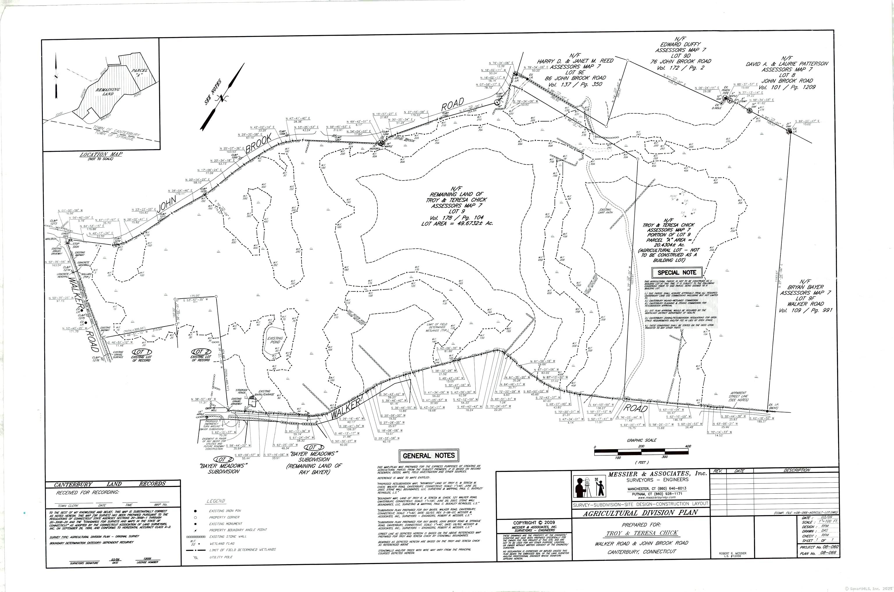 56. 38 acres of buildable land in desired Canterbury, with the potential of seven sub dividable lots.