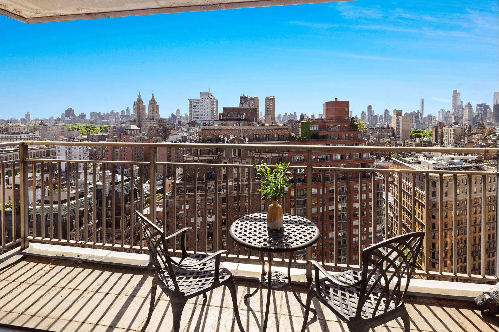 Wake Up in the Sky Sunrise Balcony Views Central Park Peeks on the 26th Floor One Bedroom with Private Outdoor Space One Sherman Square 201 West 70th Street, Residence 26G ...