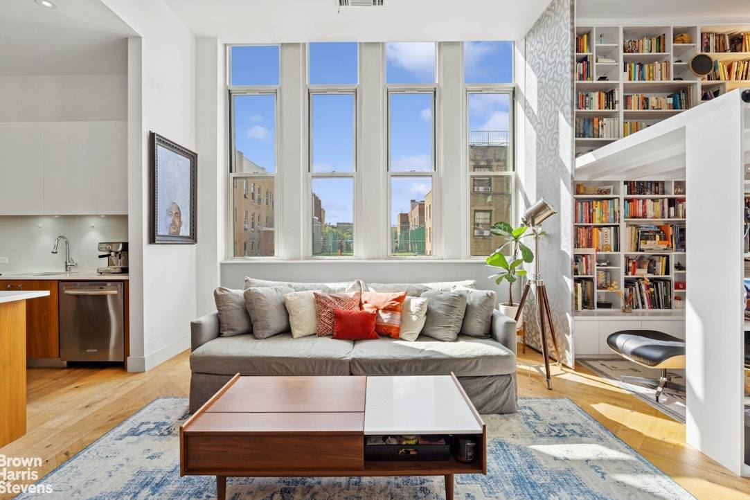 Dramatic Light, Soaring Ceilings amp ; a Home with History A Signature Harlem Loft Retreat Step into this expansive one bedroom convertible two bed loft at the PS90 Condominium, where ...
