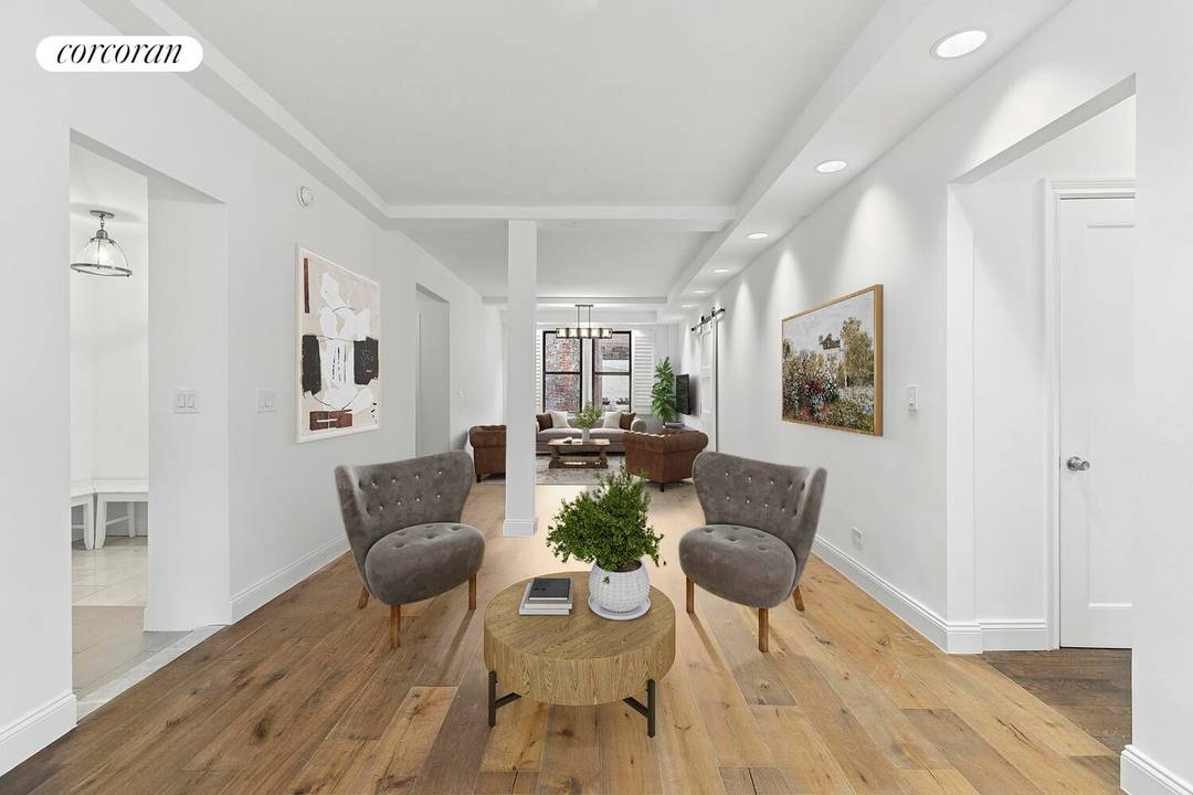 Tastefully renovated. Broad proportions.