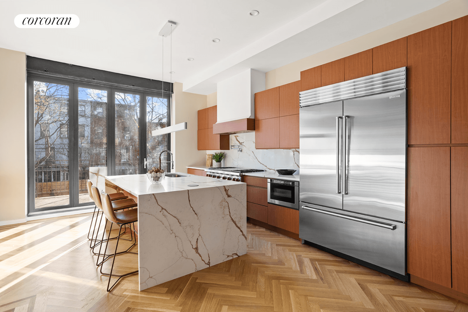 Stuyvesant Heights bespoke two unit Brownstone on the coveted tree lined Hancock Street between Stuyvesant and Lewis Ave.