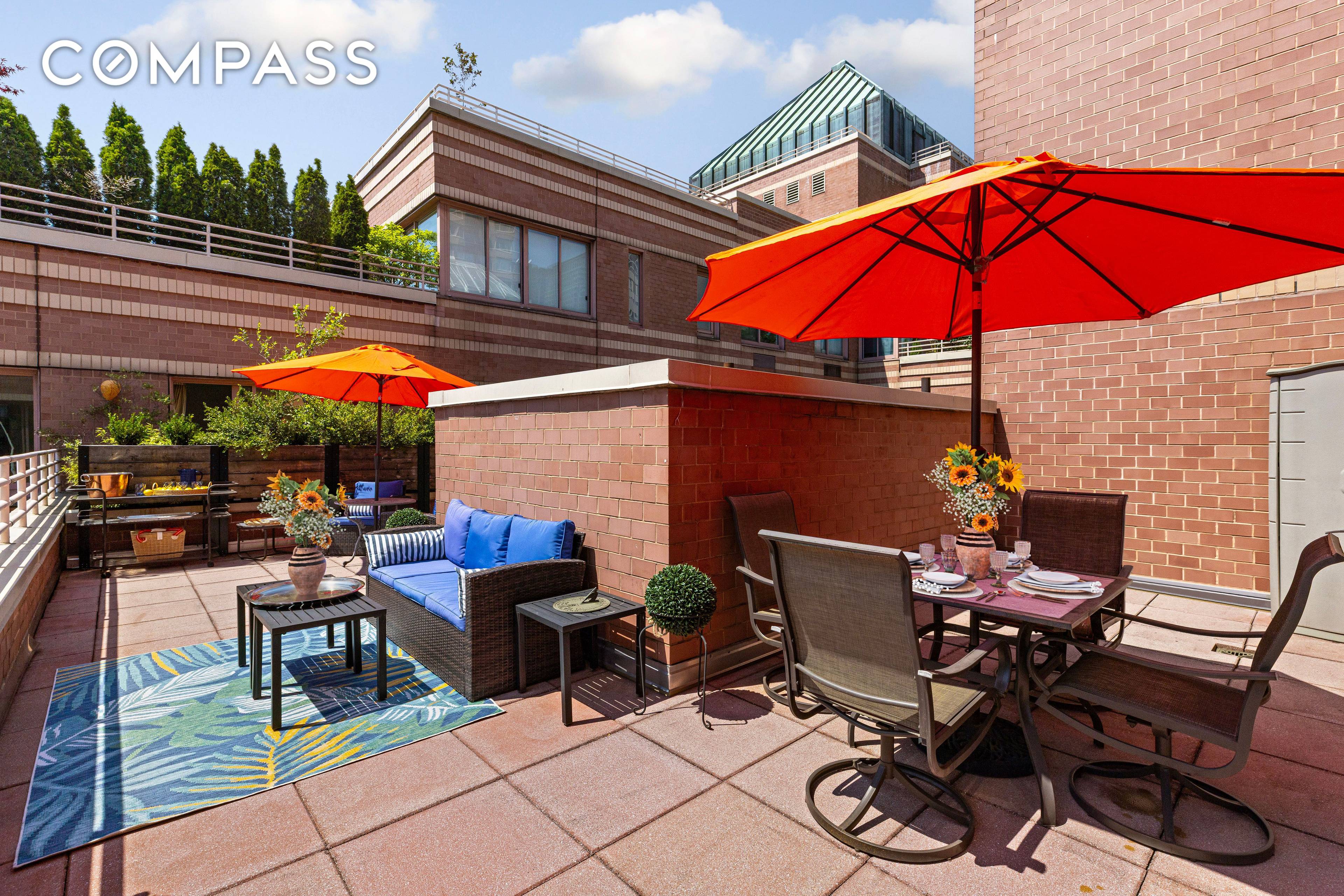 Midtown at the oasis ! An expansive one of a kind duplex with a 500 sf private terrace is a rare find.